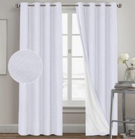 Latitude Run&reg; Dawain 100% Blackout Thermal Curtain Panels (Set of 2), 52" x 84" / Ebern Designs Coastal Chic Scallop Edge Window Curtain (Set of 2), 52" W X 84" L New In Box Assorted $99