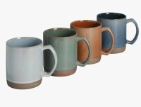 Mr. Coffee Dorsey 4 Piece Assorted Color Mug Set New In Box $79