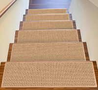 Latitude Run&reg; Non-slip Carpet Stair Treads Indoor Rubber Rugs (Set of 13), 30'' L X 8'' W $199
