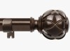 Charlton Home&reg; Curtain Rods For Windows, Adjustable Decorative Drapery Rods With Netted Texture Finials, 32" - 85" New In Box $59