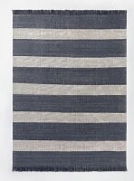 Threshold Designed with Studio McGee 7' x 10' Highland Hand Woven Striped Jute/Wool Area Rug Blue New $299