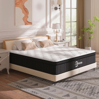 CRYREINA 12 Inch Queen Mattress, Cooling Gel Memory Foam & Pocket Springs, Medium Firm for Pressure Relief, Ergonomic and Breathable Comfort, CertiPUR-US Certified, Fits Most Bed Frames-Gray/White New In Box $799