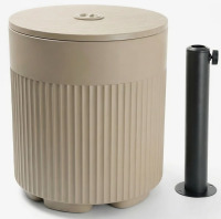 Latitude Run&reg; Multifunctional 3-in-1 Heavy-duty Outdoor Umbrella Base &ndash; 90 Lb Water/ice Fillable Design, Doubles As Ice Bucket & Patio Table, Accommodates 1.5&ndash;1.9 Inch Umbrella Poles For Patio, Poolside & Garden Use New In Box $199