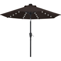 Arlmont & Co. 9 ft. Cutshall Lighted Tilt Market Umbrella $299