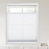 Symple Stuff Coursey Semi-Sheer Light Filtering Top Down Bottom Up Cellular Shade, 51" x 64" / SUAKY Blackout Window Blinds Roller Shades, White Custom Window Shades Elegant Roller Blinds, Energy Saving UV Protection Roller Shades for Windows, Doors, Fren