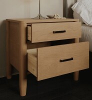 AllModern Dawes 26" Nightstand In Enhanced Natural Oak New in Box $699