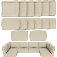 Ebern Designs Cartert 14 Pcs Outdoor Cushion Cover Set For 4" Outdoor Cushions Patio Furniture Cushion Covers, Covers Only New In Box $299