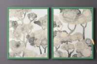 Wrought Studio&trade; Dewdrop Maple I-Premium Framed Print -Ready to Hang - No Nails Required - No Nails Required (Set of 2), 24" W x 15" H New In Box $99