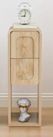 Latitude Run&reg; Slim End Table, Narrow Nightstand With 2 Drawers And Open Storage $299