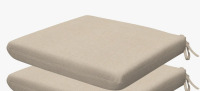 Basics by Wayfair&trade; Meridian Outdoor Square Dining Seat Cushion, 20" x 20" New In Box $79
