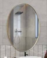 Latitude Run&reg; Oval Mirror Bathroom Vanity Mirror Metal Framed Wall-Mounted Mirror for Bathroom, 22" x 30" New In Box $299