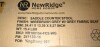 New Ridge Home Goods 26 in. Counter-Height Backless Wood Saddle-Seat Bar Stool, Distressed Espresso with Gray New In Box $199 - 2