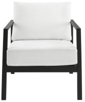 Holland Collection by Linon Contemporary Outdoor Chair with Fade, Stain, and Mold Resistant Fabric New In Box $299