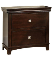 Furniture of America Pebble Espresso Nightstands, 24" H New In Box $299