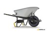 Gorilla 6 cu. ft. PRO Heavy-Duty Steel Tub Wheelbarrow, Steel Braces and Handles, Easy Pivot/Dump Design, 16 in. Pneumatic Wheel New Handles Sold Separately $299