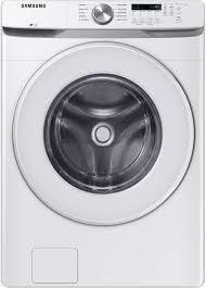 Samsung WF45T6000aw 27 Inch Front Load Washer with 4.5 Cu. Ft. Capacity, 10 Wash Cycles, VRT PlusTM Technology, Smart Care, Quick Wash, Self Clean, ADA Compliant, and ENERGY STAR New Floor Model $1099