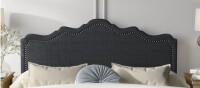 Ophelia & Co Hilfried Queen Upholstered Headboard in Dark Gray New in Box $399