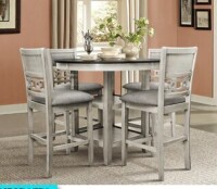 Savior 5PCS WHITE COUNTER HEIGHT DINING SET New Open Box $699
