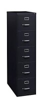 WorkPro&reg; 26-1/2&rdquo;D Vertical 5-Drawer File Cabinet, Black New Shelf Pull $699