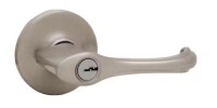 Kwikset Dorian Satin Nickel Exterior Entry Door Handle New in Box $79