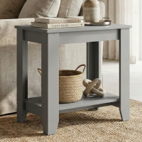 Lark Manor&trade; Weddel Basilico End Table with Storage New In Box $199