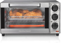 Hamilton Beach Sure-Crisp Air Fryer Toaster Oven Combo, Fits 9&rdquo; Pizza, 4 Slice Capacity, Powerful Circulation, Auto Shutoff, Stainless Steel (31403) On Working $199
