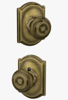 Schlage Georgian Passage Knob with Camelot Trim New In Box $89