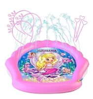 PRINCESSEA Emma Outdoor Splash Pad for Kids (70 Inch), Inflatable Sprinkler Mat with Wading Pool, Includes 3 Tiaras and Wands, Ages 12 Months and Up / Splashie Dinosaur Sprinkler and Splash Pad for Kids, New in Box Assorted