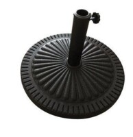 Four Seasons Courtyard 852008 Umbrella Base, 22 in Dia, Black, For: 2 in Umbrella Pole New In Box $199