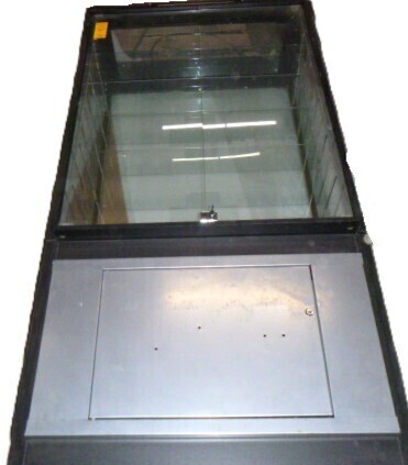 Locking Glass Display Case With Storage and Keys New