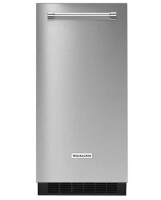 KitchenAid - 15" 22.8-Lb. Freestanding Icemaker - Stainless Steel New $2999