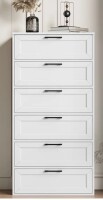 Lark Manor Amekia 23.6'' W 6 - Drawer Dresser in White New in Box $699