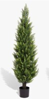 Joss & Main Artificial Topiary Cedar Tower Tree Fake Cedar Potted Plant New in Box $299