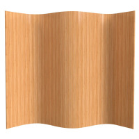 Bayou Breeze Siena Rolling Bamboo Room Divider, Honey, 6' Tall, New in Box $599