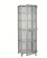 LITTLE GIANT Bulk Storage Locker 5 Fixed Shelves, Legs, in Black New $1499