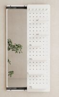 Muwuele Full Length Mirror, Pegboard with Shelf and Hooks, 64"L x 16"W, Wall Mounted Mirror with Multifunctional Design Panel, Entryway Mirrors for Living Room, Bedroom, White New Open Box $399