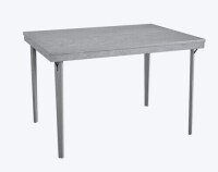 COSCO 3'8" x 2'8" Rectangle Wood Folding Dining Table in Gray Woodgrain, New in Box $399
