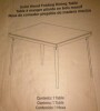 COSCO 3'8" x 2'8" Rectangle Wood Folding Dining Table in Gray Woodgrain, New in Box $399 - 2