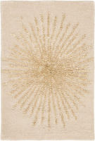 SAFAVIEH Soho Collection Accent Rug - 2'6" x 4', Beige & Beige, Handmade Wool & Viscose, Ideal for High Traffic Areas in Entryway, Living Room, Bedroom (SOH655B) $299