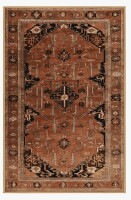 Bungalow Rose Machine Washable Persian Brown Area Rug, 8' x 10' New $499