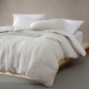 Calvin Klein - 3-Piece King Duvet Cover Set, Garment Washed Cotton Bedding with Matching Shams (Speckled Waffle Ivory, King) New In Box $299