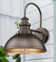 17 Stories Outdoor Farmhouse Barn Lights, Rustic Outdoor Wall Sconce, Exterior Wall Lights, Front Door Mounted Lighting Fixture,Vintage Outside Lighting For Porch, Patio, Garage (Oil Rubbed Bronze, 2 Pack) New In Box $299