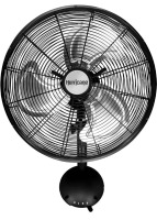 Hurricane 16" High Velocity Pro Oscillating Metal Wall Mount Fan w/ 3 Speeds, Black - Corded Electric Air Cooling Unit w/Powerful 2400 CFM Airflow, New in Box $299