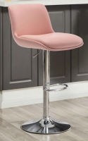 MINCETA LIVING NOAH Adjustable Swivel Counter & Bar Stool PU in Pink, New in Box $299