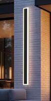 Yansun 37 in. 1-Light Black Modern 3000/6000K Integrated LED Outdoor Wall Light, Waterproof Porch Lantern Sconce New In Box $299