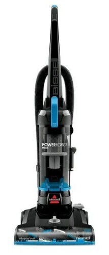 BISSELL PowerForce Helix, Bagless, Upright Vacuum, Pet Friendly, Scatter-Free Technology, Helix Dirt Separation System, Lightweight, 3313, Blue & Black $199