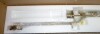 Ivy Bronx 25" Modern Tube Clear Ribber Glass Single Wall Sconce Lighting Fixture in Brass New In Box $299 - 2
