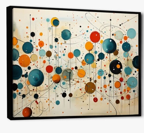 Brayden Studio&reg; Green Beige Mid Century Abstract Retro IV - Abstract Midcentury Large Wall Art, 24" x 32" New In Box $299