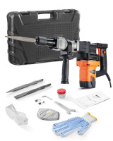 VEVOR Demolition Jack Hammer, 1400W Electric Jackhammer Heavy Duty, 2900 BPM Concrete Breaker, 2pcs Chisels Bits Chipping with Case, Gloves New in Box $199