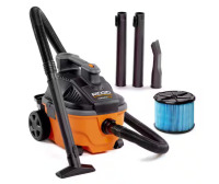 RIDGID 4 Gal. 5.0 Peak HP Portable Shop Vacuum Wet Dry Vac with Fine Dust Filter, Locking Hose and Attachments WD4070 On Working $199